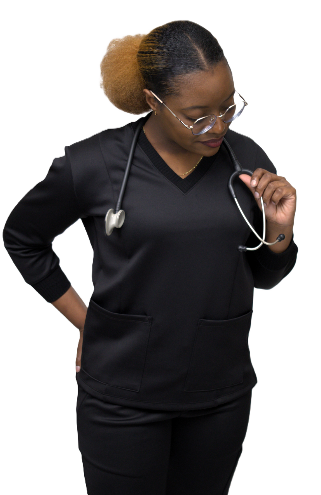 IA Audacious 3/4 Sleeve Scrub Top